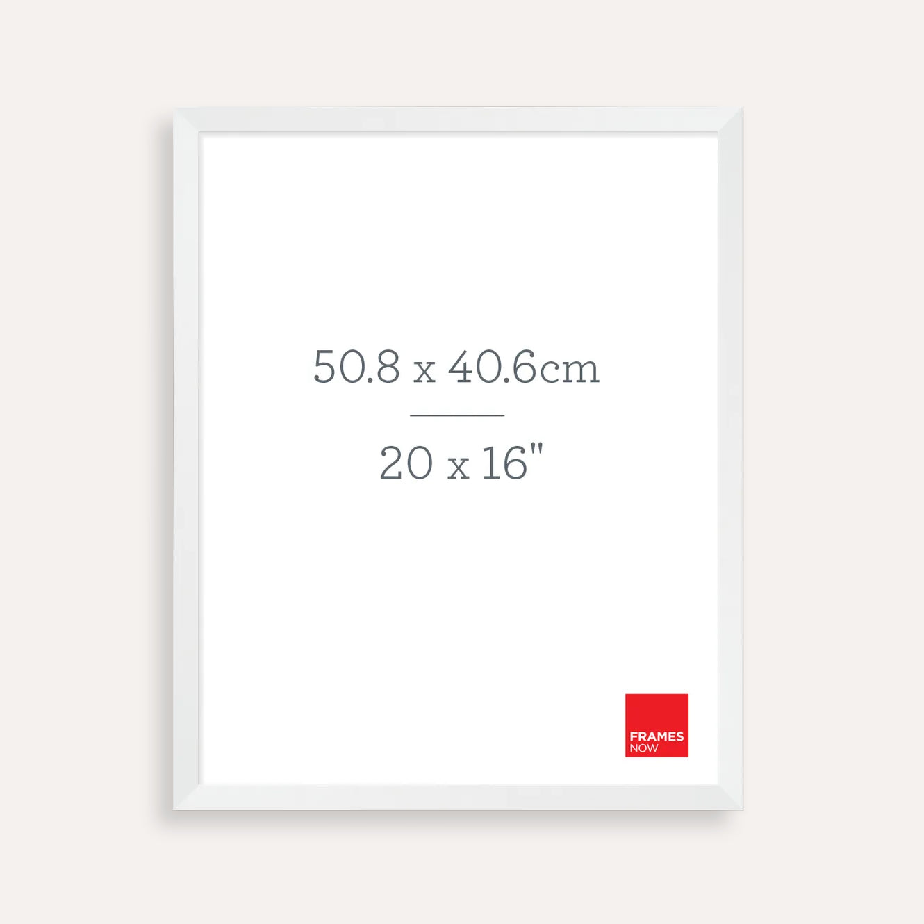 Premium White Box Style Picture Frame for 50.8 x 40.6cm Artwork