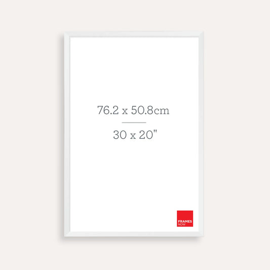 Premium Matte White Box Picture Frame for 76.2 x 50.8cm Artwork