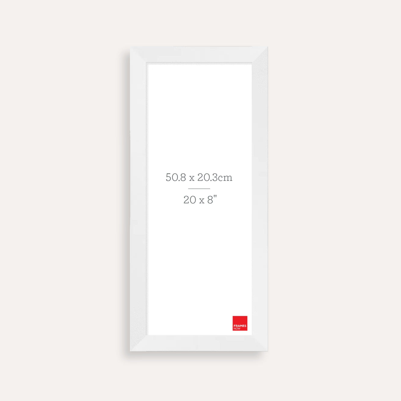 Premium Matte White Panoramic Picture Frame for 50.8 x 20.3cm Artwork