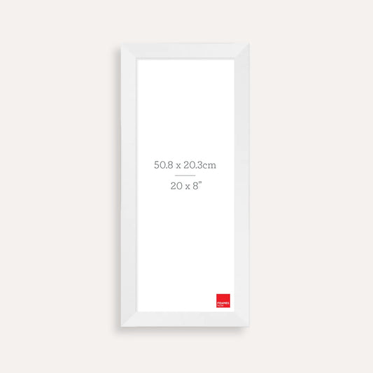 Premium Matte White Panoramic Picture Frame for 50.8 x 20.3cm Artwork