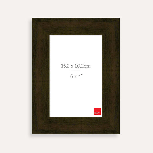 Premium Mocha Timber Finish Picture Frame for 15.2 x 10.2cm Artwork