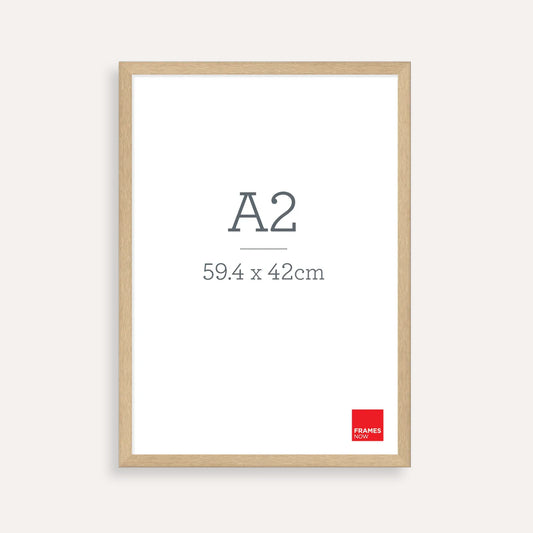 Premium Natural Oak A2 Picture Frame – Timeless Timber Style for Art, Photos & Prints