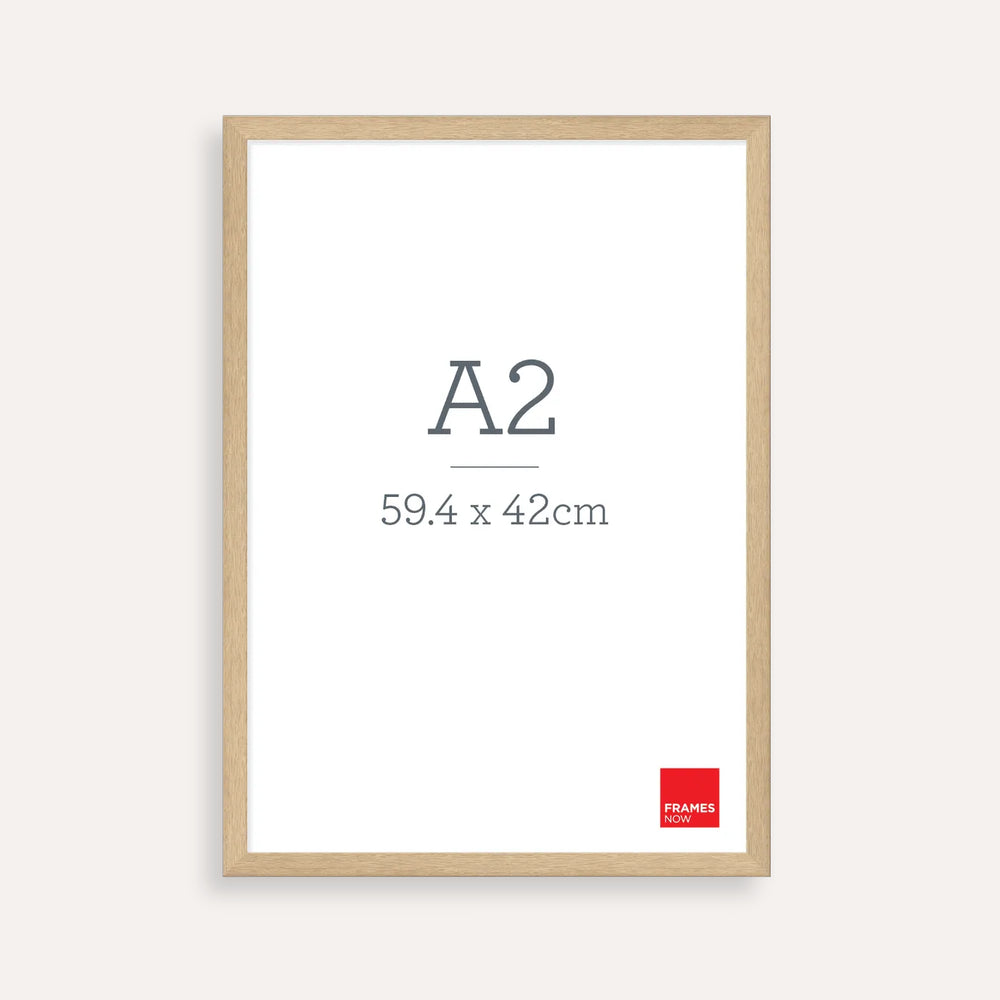 Premium Natural Oak A2 Picture Frame – Timeless Timber Style for Art, Photos & Prints