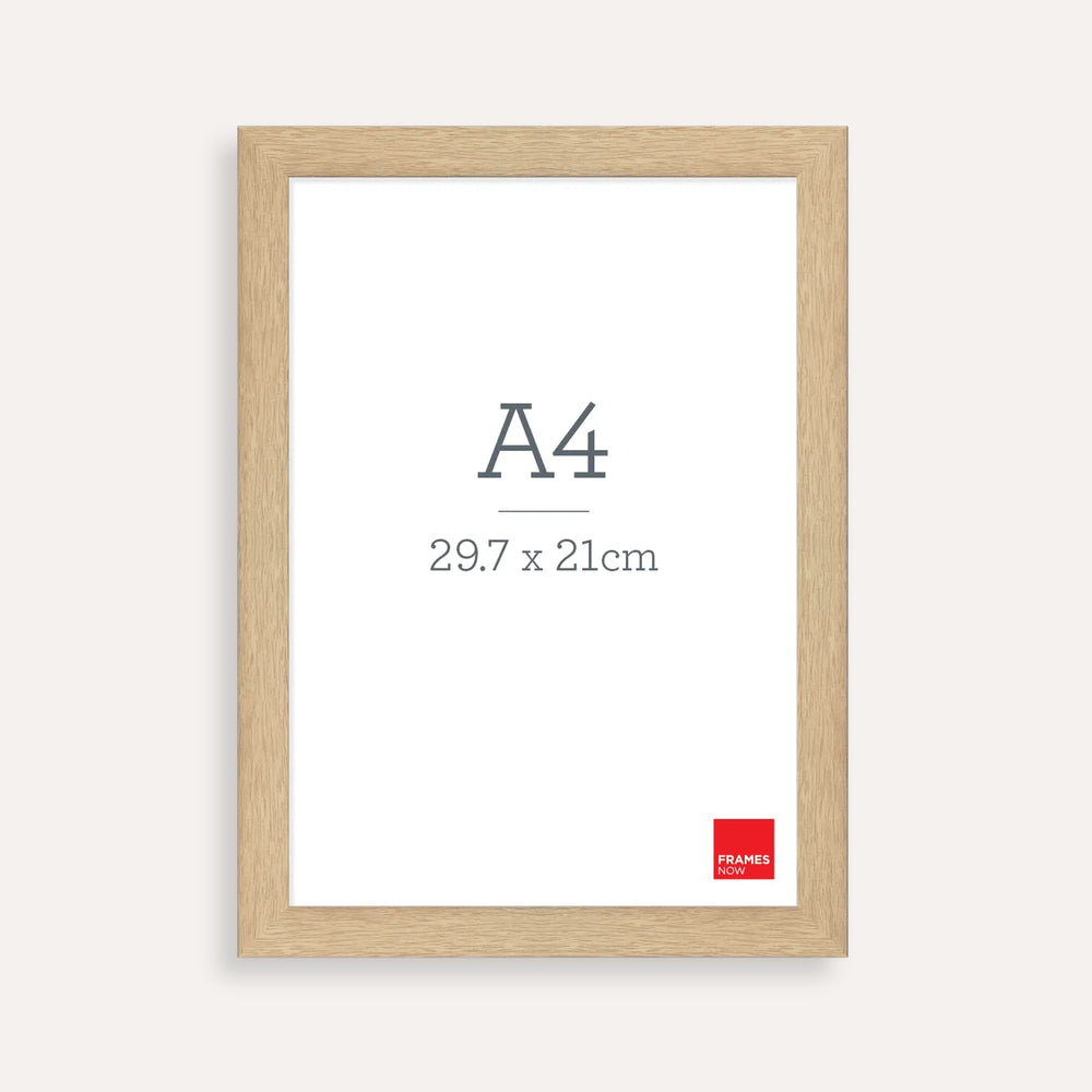 Premium Natural Oak A4 Picture Frame – Timeless Timber Style for Artwork, Certificates & Photos