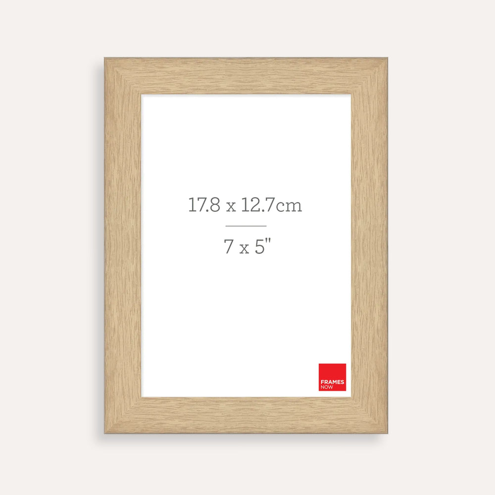 Premium Natural Oak Picture Frame for 17.8 x 12.7cm Artwork