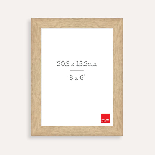 Premium Natural Oak Picture Frame for 20.3 x 15.2cm Artwork