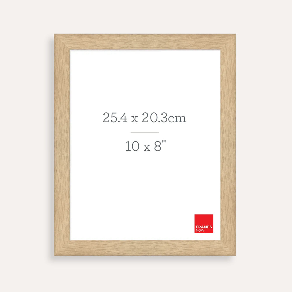 Premium Natural Oak Picture Frame for 25.4 x 20.3cm Artwork