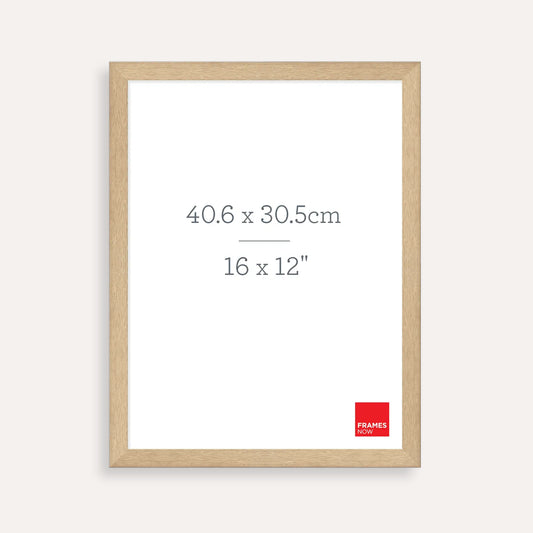 Premium Natural Oak Picture Frame for 40.6 x 30.5cm Artwork