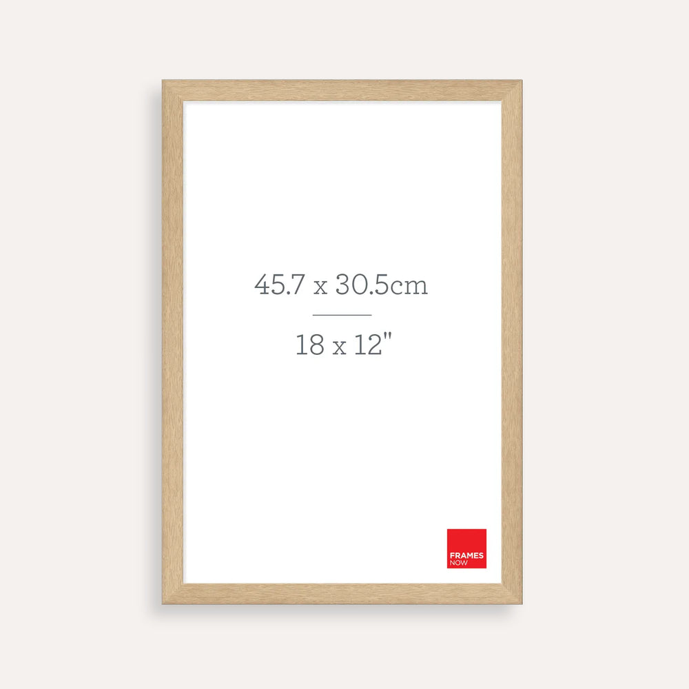 Premium Natural Oak Picture Frame for 45.7 x 30.5cm Artwork
