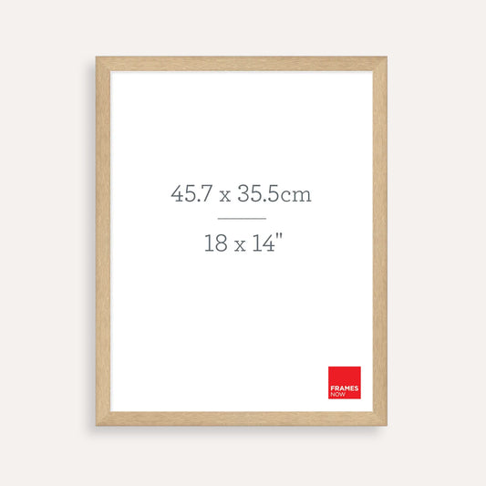 Premium Natural Oak Picture Frame for 45.7 x 35.5cm Artwork