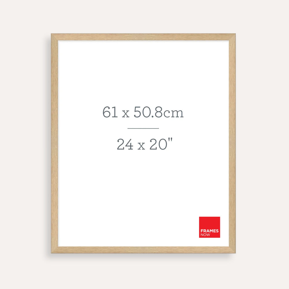 Premium Natural Oak Picture Frame for 61 x 50.8cm Artwork