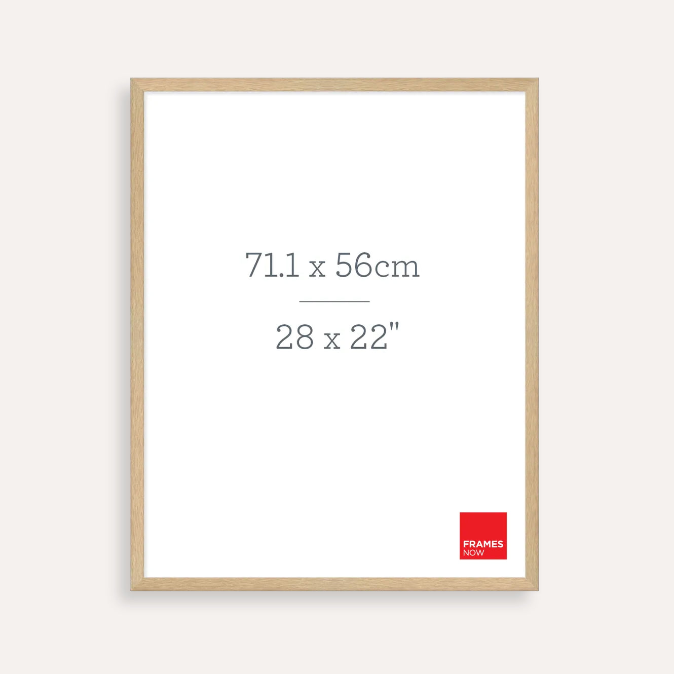 Premium Natural Oak Picture Frame for 71.1 x 56cm Artwork