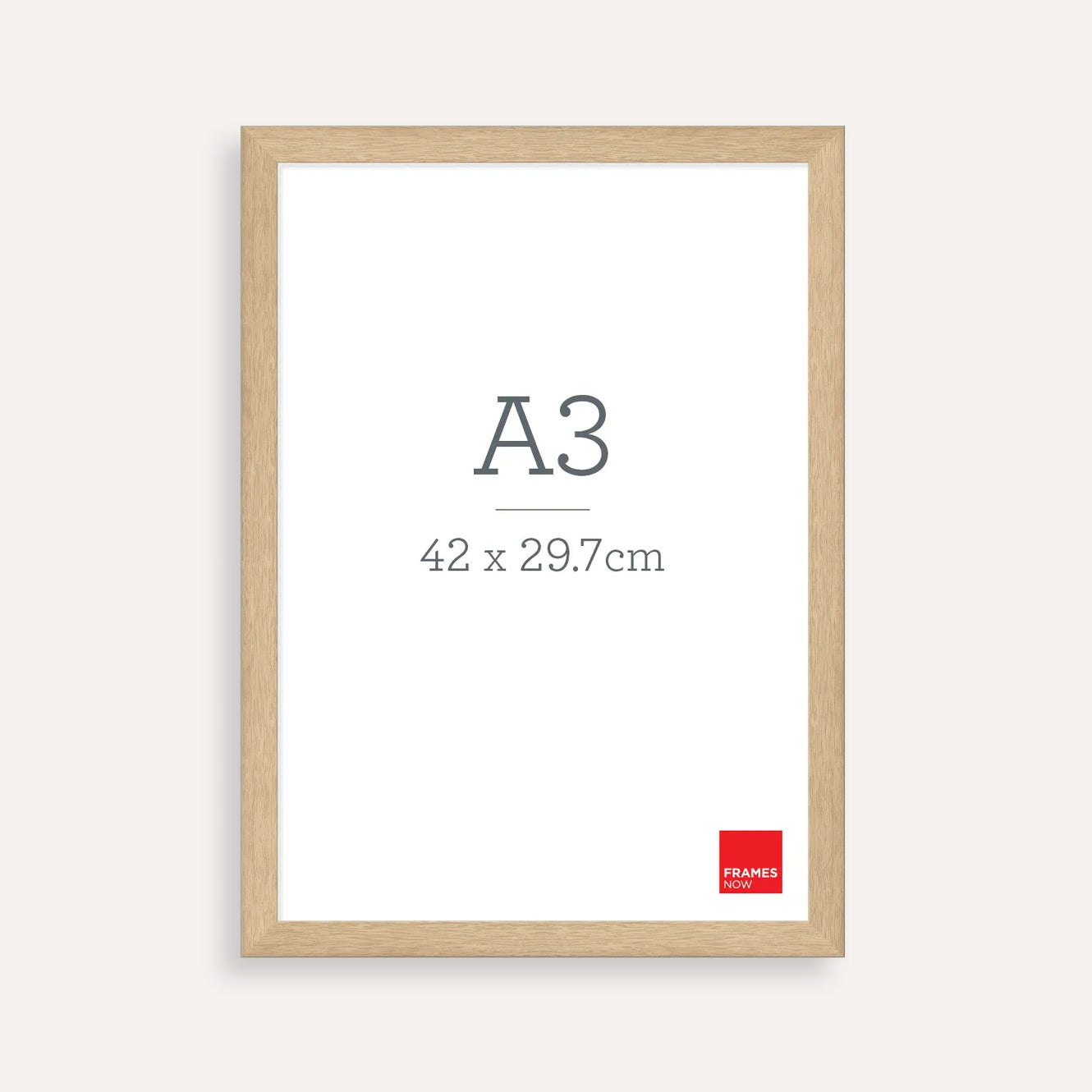 Premium Oak A3 Picture Frame – Natural Timber Look for Artwork, Photography & Certificates