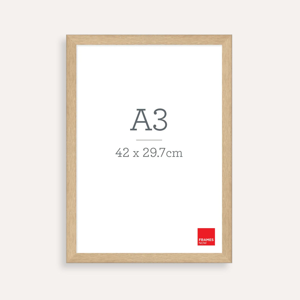 Premium Oak A3 Picture Frame – Natural Timber Look for Artwork, Photography & Certificates