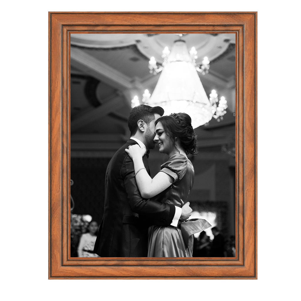 Premium Traditional Walnut A2 Picture Frame – Classic Walnut Frame for Art, Photos & Prints