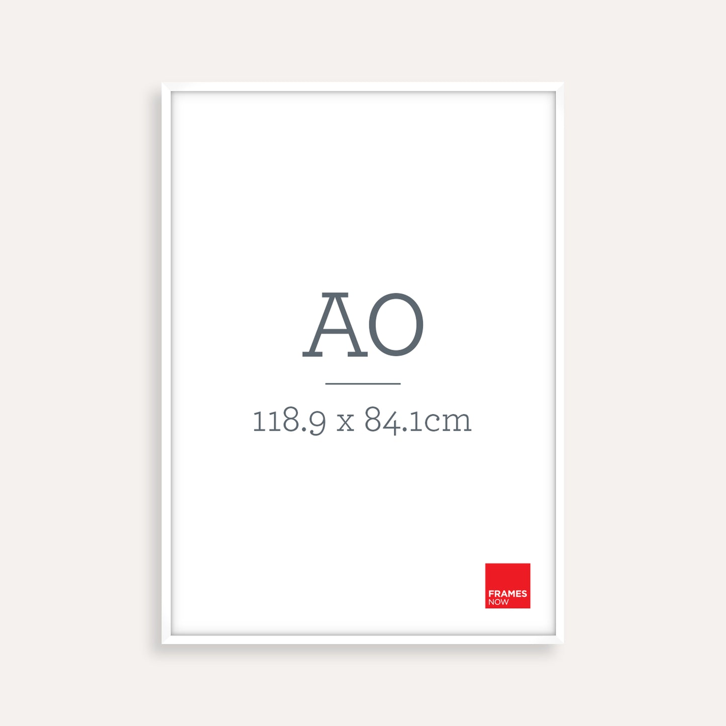 Premium White A0 Picture Frame - Premium Timber Frame for Art & Photos