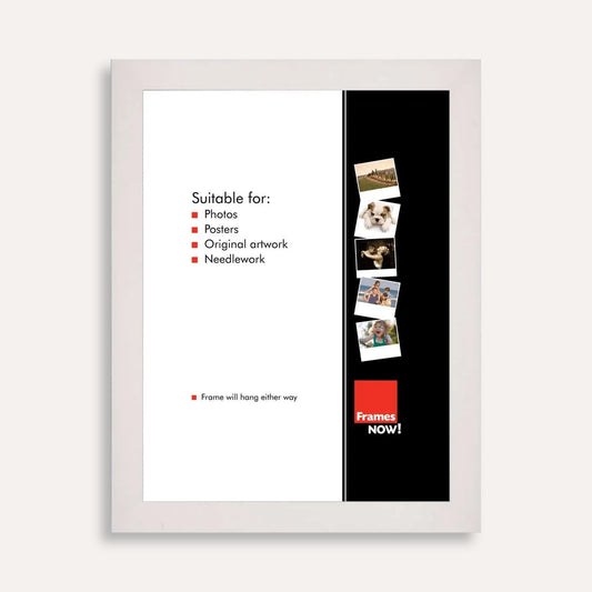 Premium Matte White Picture Frame for 100 x 70cm Artwork