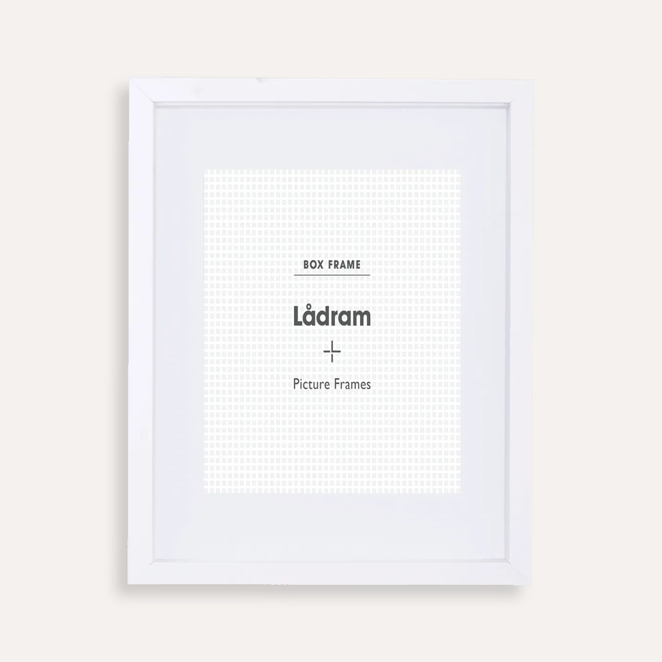 White Shadow Box Picture Frame with Matboard for 15.2 x 10.2cm Artwork