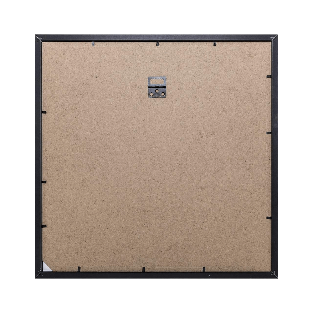Black Timber Finish Shadow Box Square Picture Frame with White Matboard for 30.5 x 30.5cm Artwork