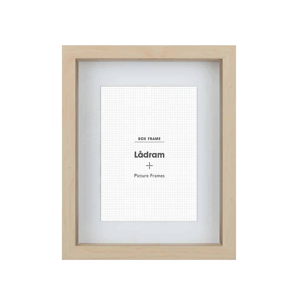 Eco Shadow Box Picture Frame with Matboard for A4 Artwork