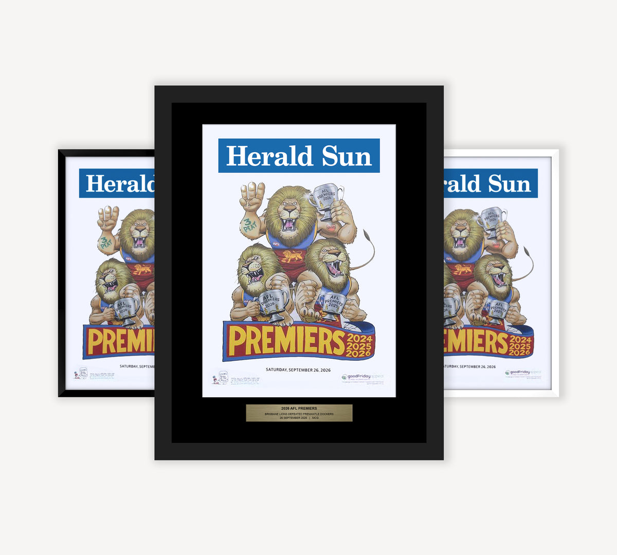 2026 Brisbane Lions Premiership Poster Frame