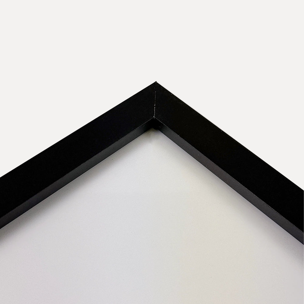 Linear Matte Black Picture Frame for 40×30 cm Artwork