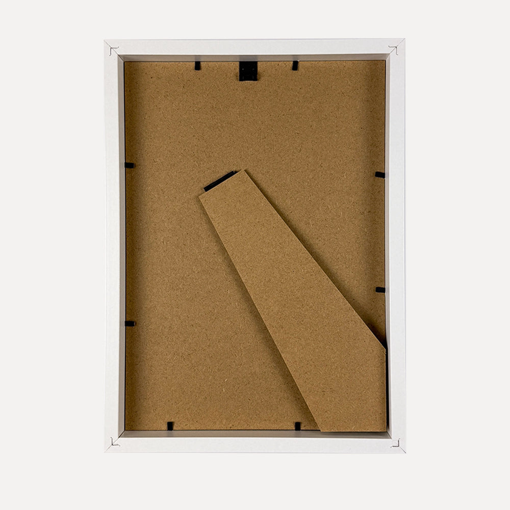 Linear Matte White Picture Frame for A4 Artwork