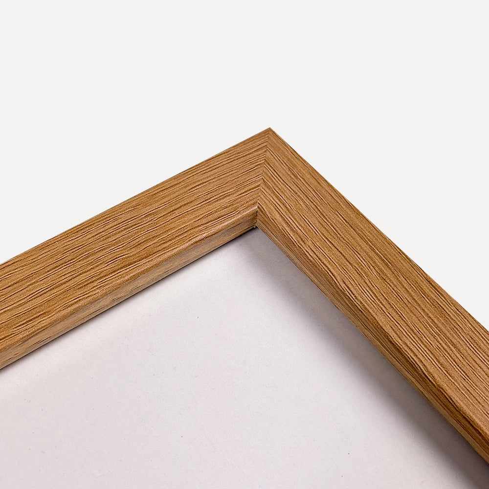 Linear Natural Finish Picture Frame for 40 x 30cm Artwork