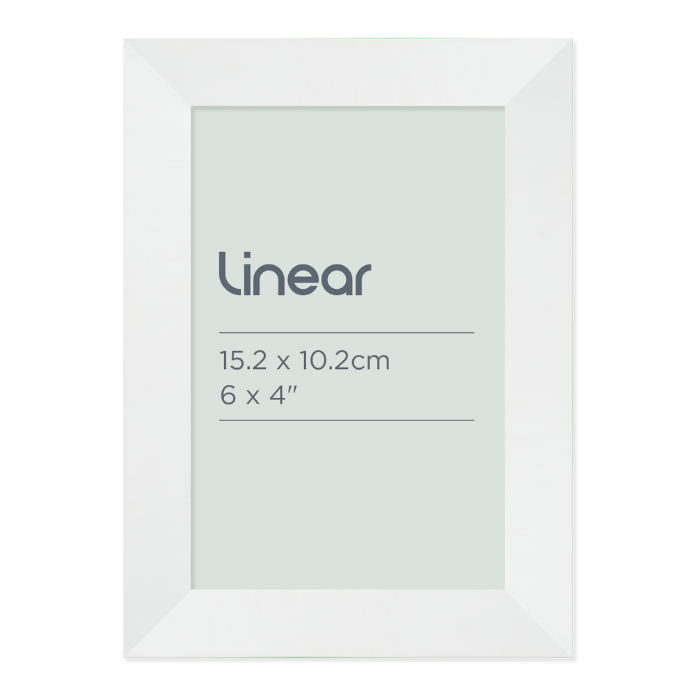 Linear White Picture Frame for 15.2 x 10.2cm Artwork