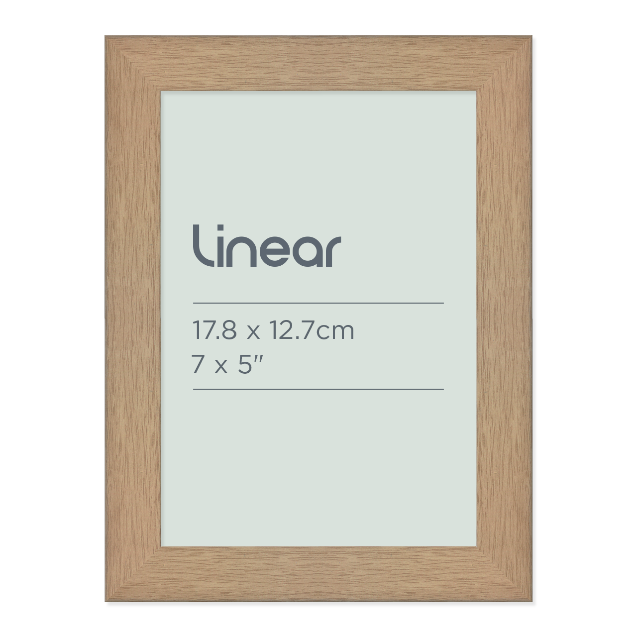Linear Natural Picture Frame for 17.8 x 12.7cm Artwork