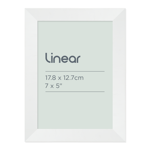 Linear White Picture Frame for 17.8 x 12.7cm Artwork