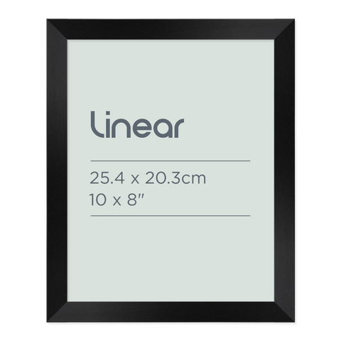 Linear Black Picture Frame for 25.4 x 20.3cm Artwork