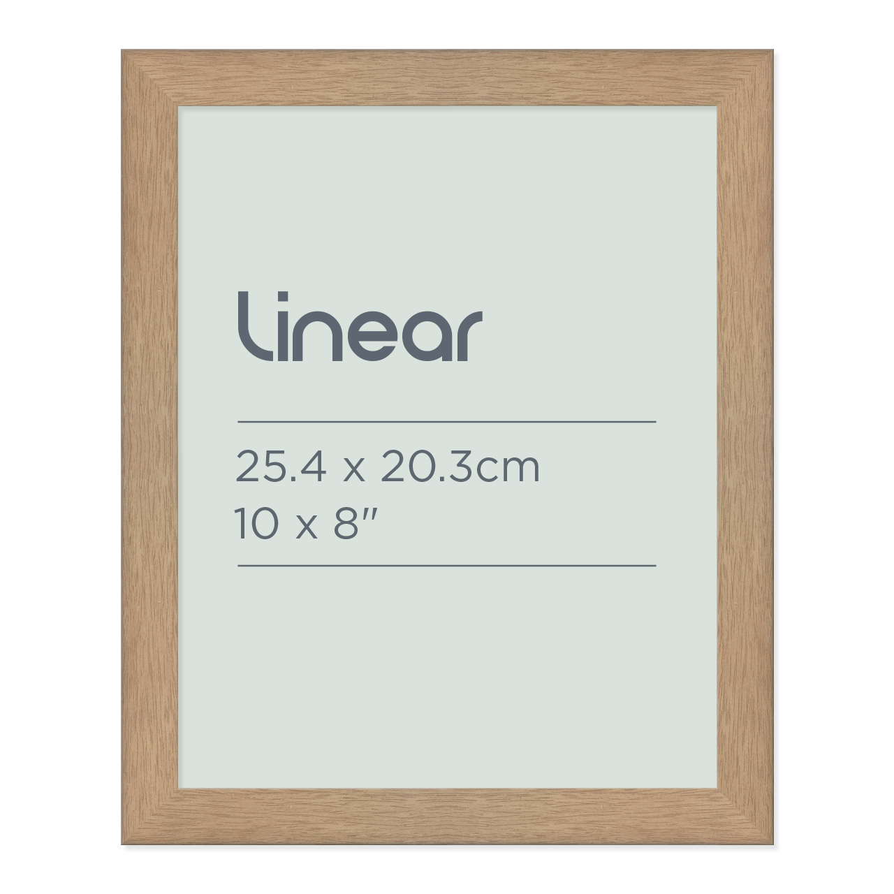Linear Natural Picture Frame for 25.4 x 20.3cm Artwork