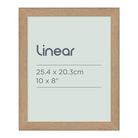 Linear Natural Picture Frame for 25.4 x 20.3cm Artwork