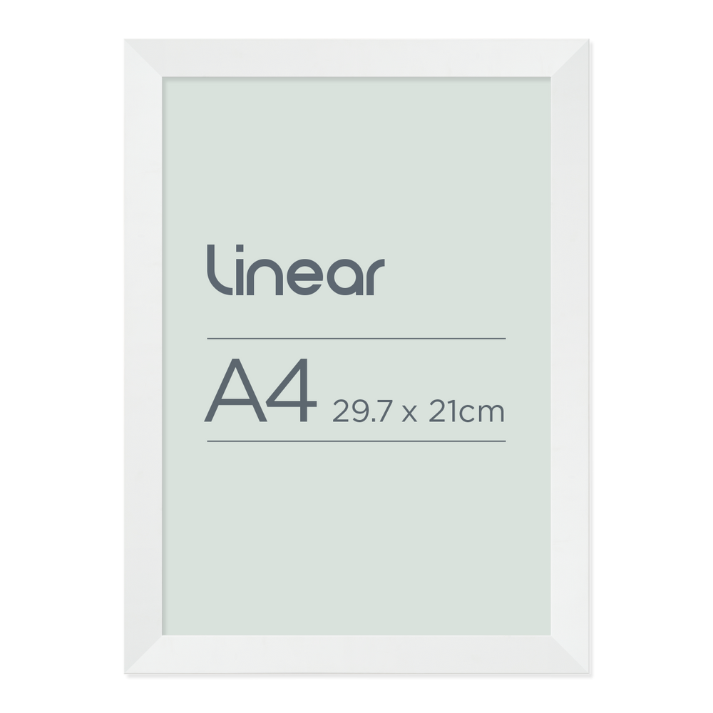 White a4 photo deals frame
