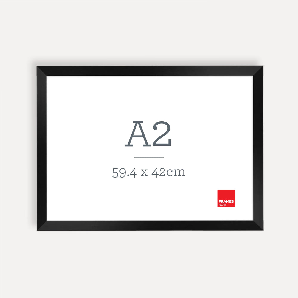 Premium Black A2 Picture Frame – Timeless Genuine Timber for Artwork, Photos & Prints