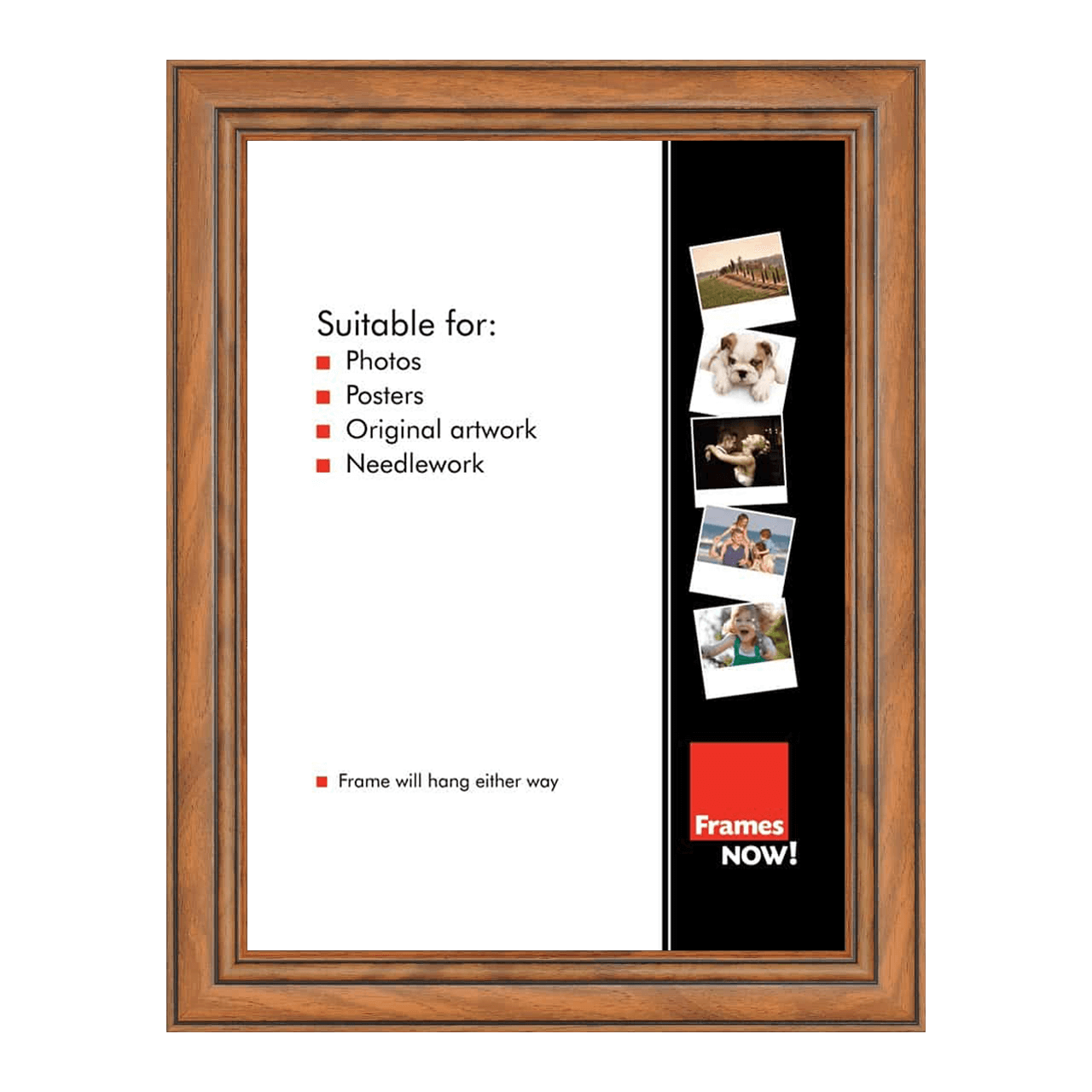 Premium Traditional Walnut Picture Frame for 40.6 x 30.5cm Artwork