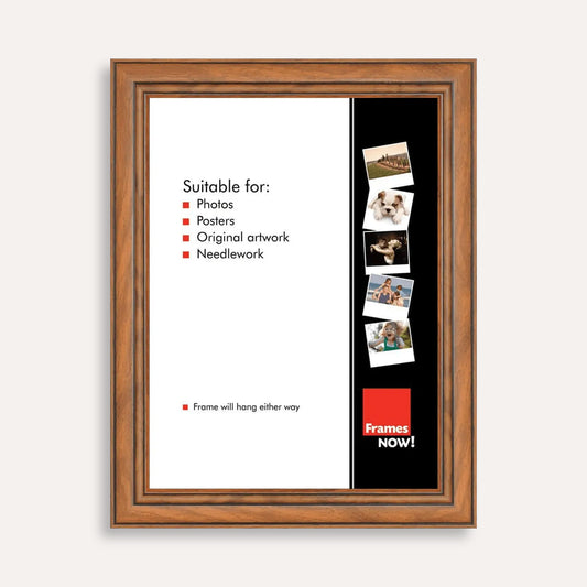Premium Traditional Walnut Picture Frame for 100 x 70cm Artwork