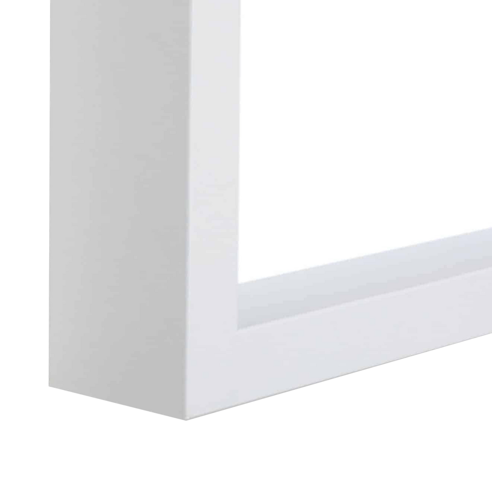 Matte White Shadow Box Square Picture Frame With Matboard for 30.5 x 30.5cm Artwork