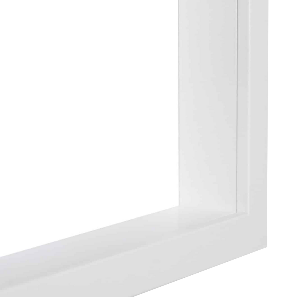 Matte White Shadow Box Square Picture Frame With Matboard for 30.5 x 30.5cm Artwork